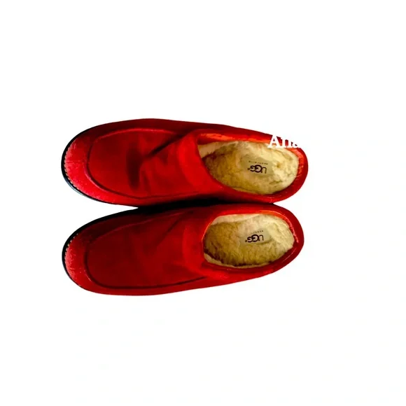 UGG Shoes Ugg Red Clogs Size Ugg Slide Ons Poshmark